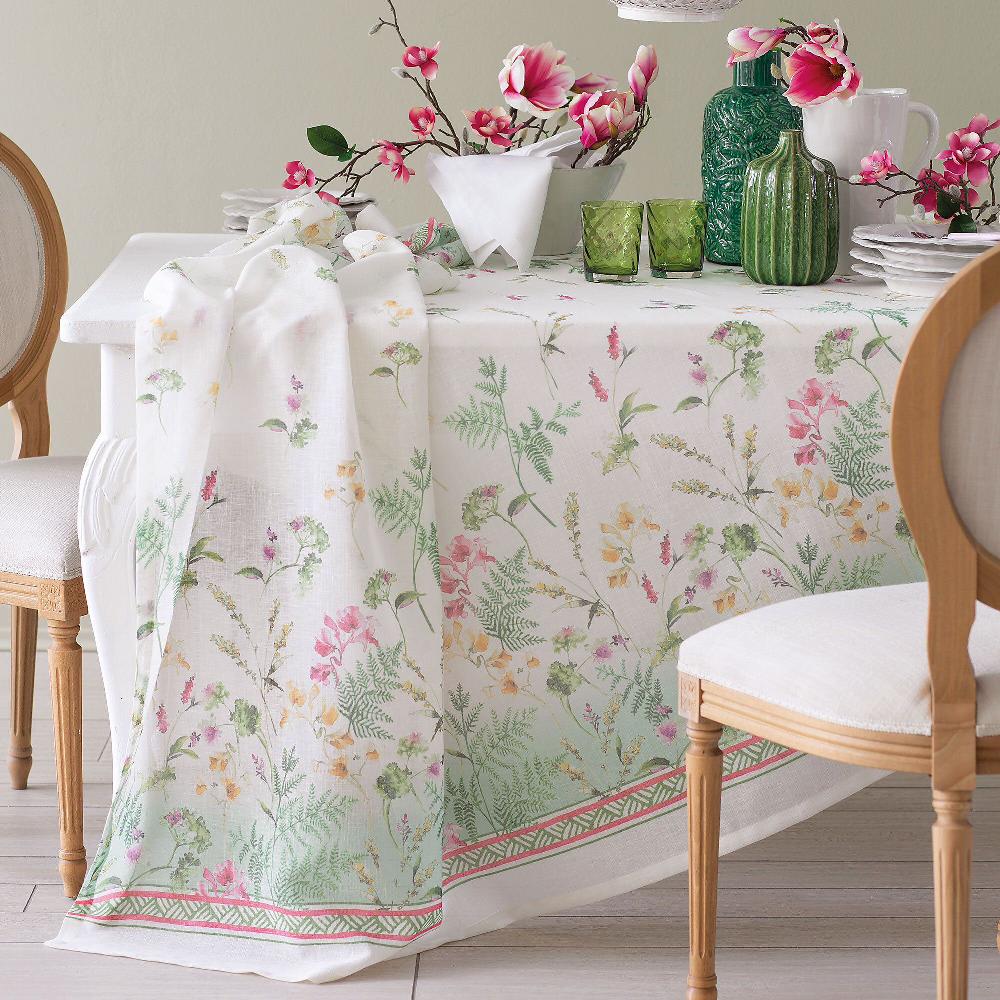 QVC Dondi Home Tovaglia Erbario 100% cotone 2 misure