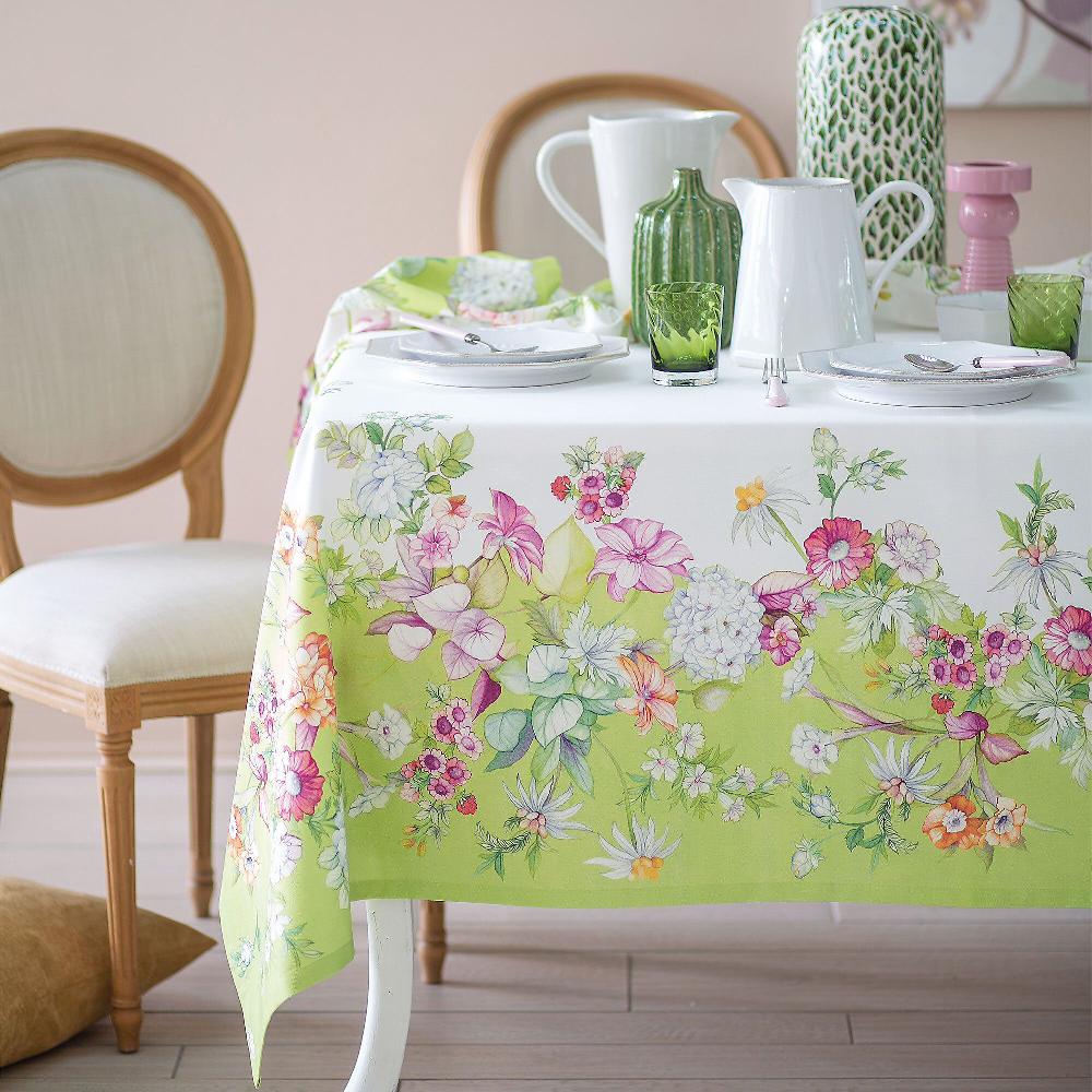 QVC Dondi Home Tovaglia Ortensia 100% cotone 2 misure