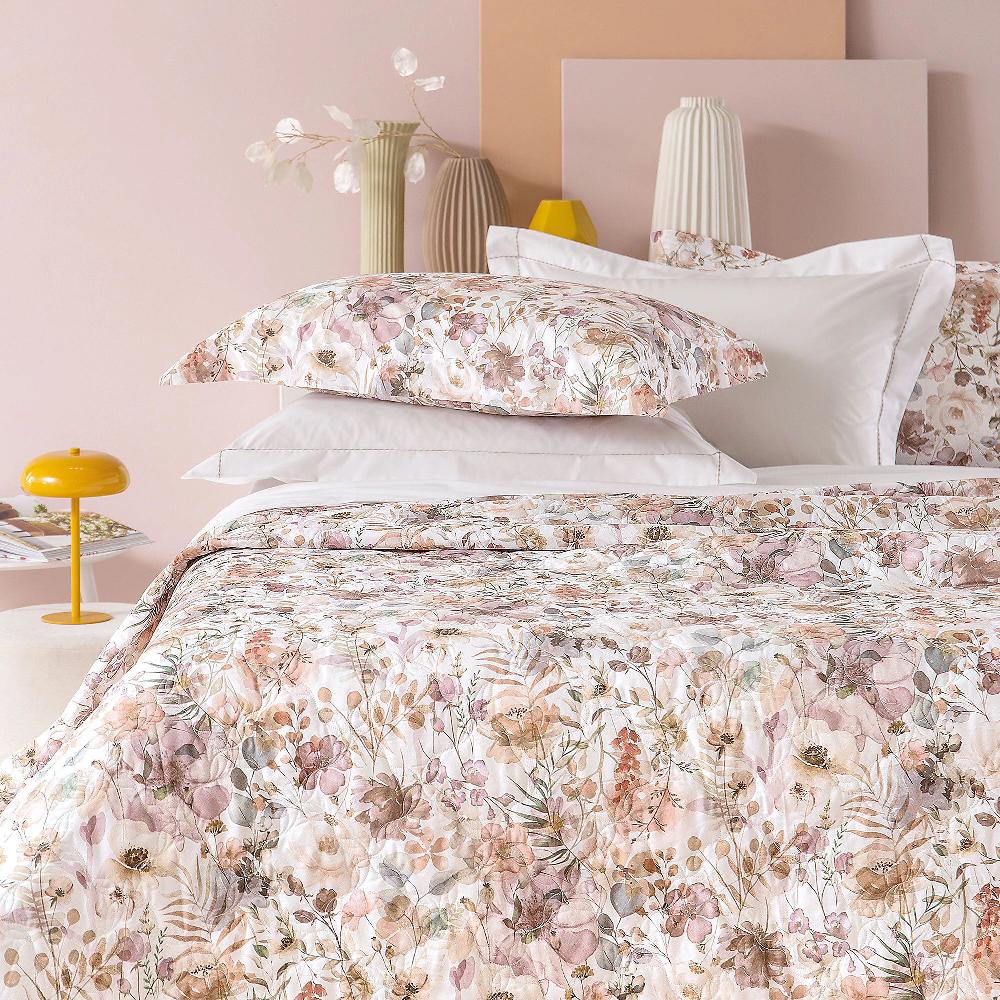 QVC Dondi Home Trapuntino matrimoniale Dipinto in raso stampato