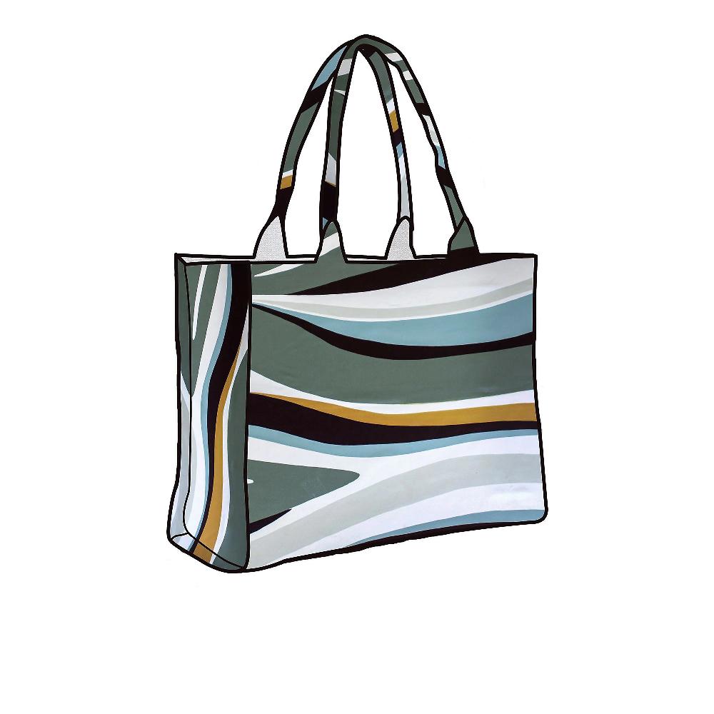 QVC Dondi Home Wave Borsa mare in microspugna fantasia