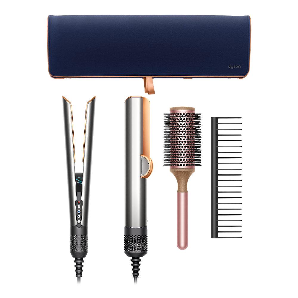 QVC Dyson Airstrait™ Piastra capelli + pettine spazzola e travel bag