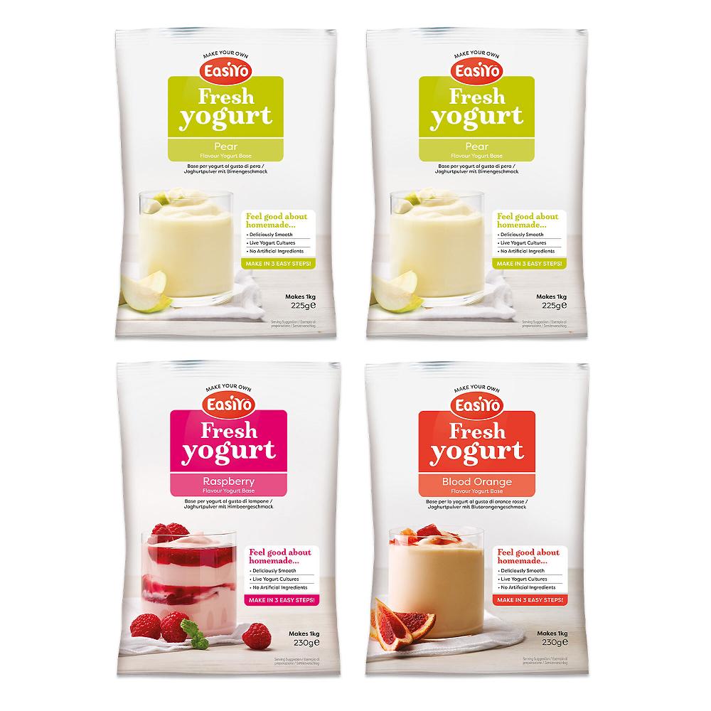 QVC Easiyo 4 kg di yogurt: Pera Lampone Arancia Rossa