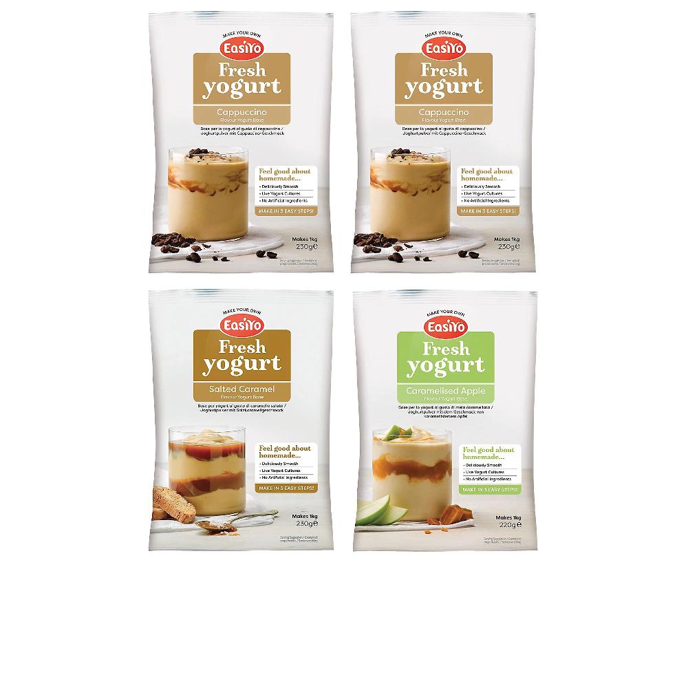 QVC Easiyo 4kg yogurt: cappuccino mela caramellata caramello