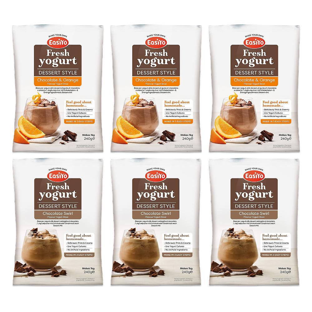 QVC Easiyo 6 kg di yogurt Cioccolato e Cioccolato&Arancia