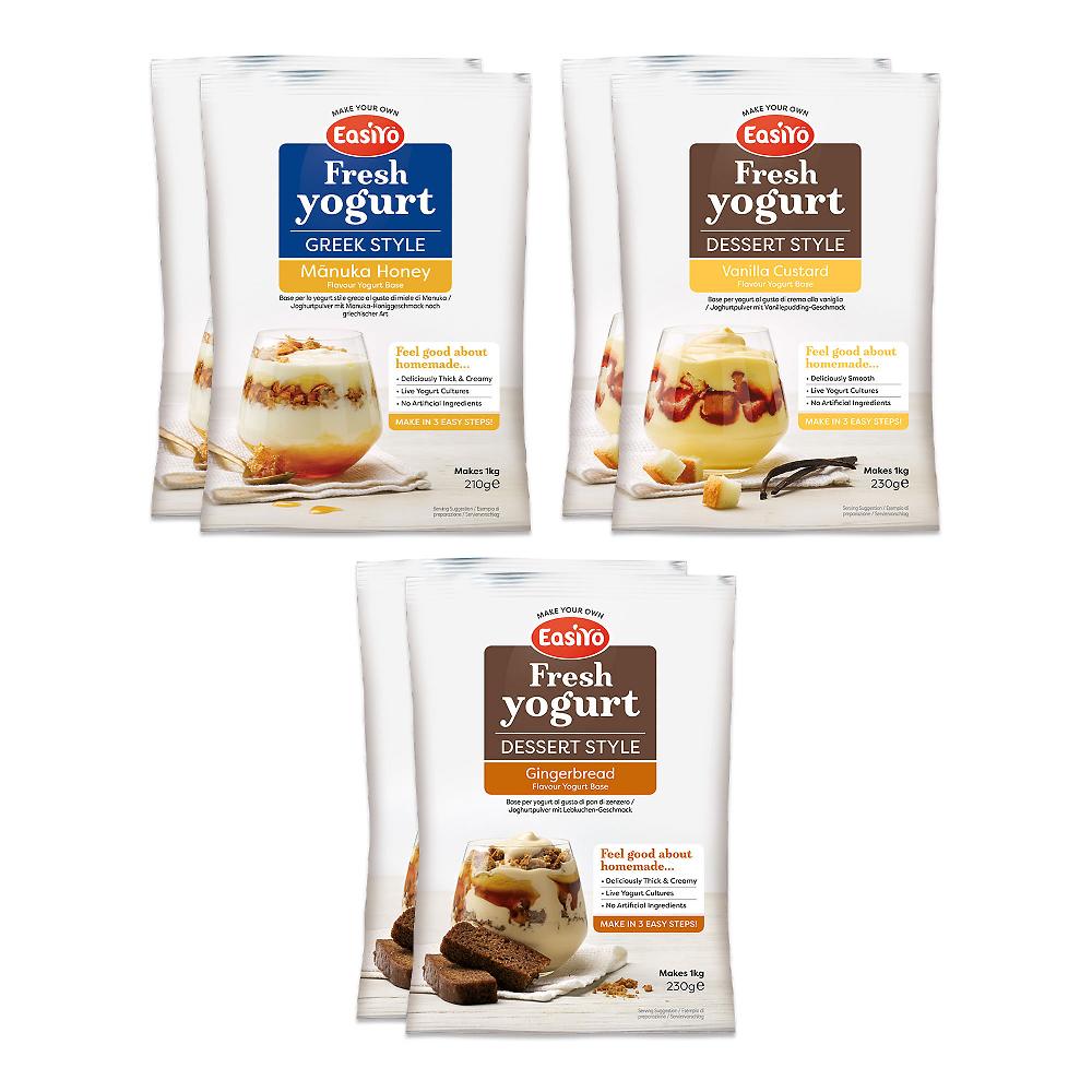 QVC Easiyo 6 kg di yogurt: miele manuka vaniglia e pan di zenzero