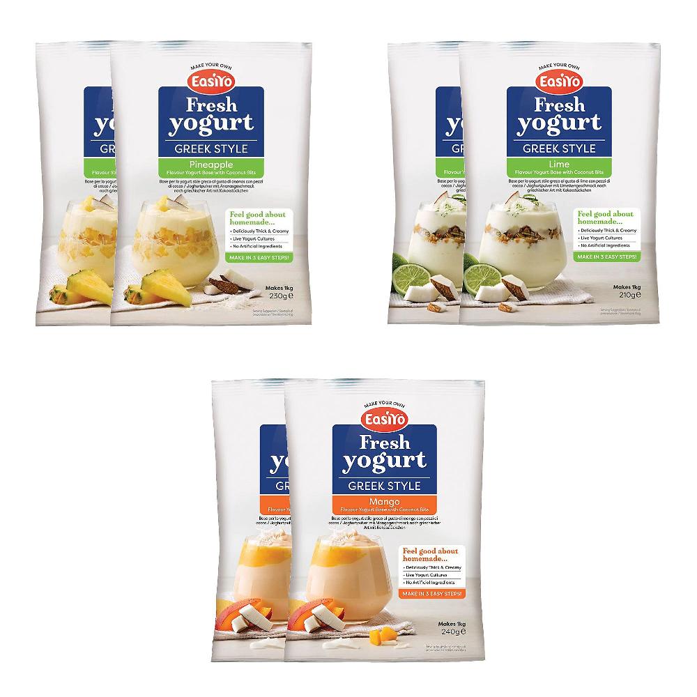 QVC Easiyo 6 kg di yogurt stile greco gusti frutta con pezzi di cocco