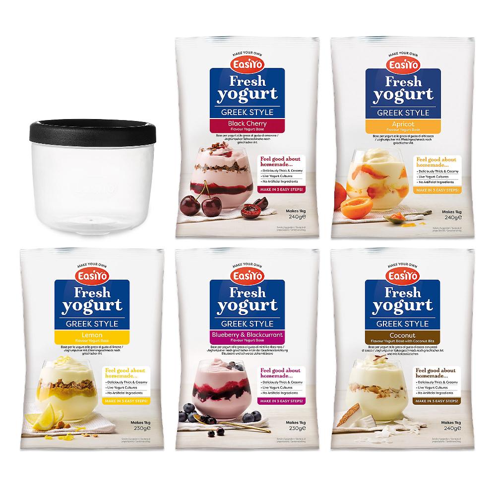 QVC Easiyo Kit 5 kg di yogurt stile greco + vasetto da 500 gr