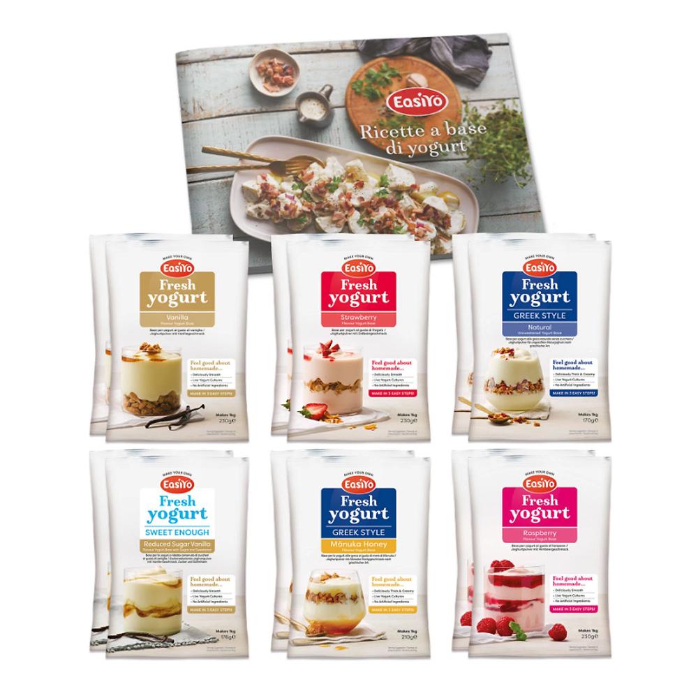 QVC Easiyo Set 12 Sachets: Mixed Classics + Ricettario