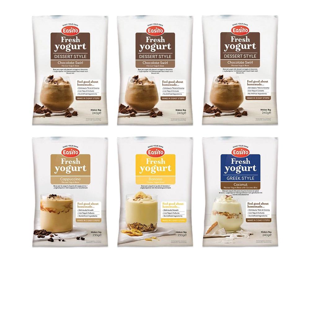QVC Easiyo Set 6 kg Yogurt con stile dessert variegato cioccolato