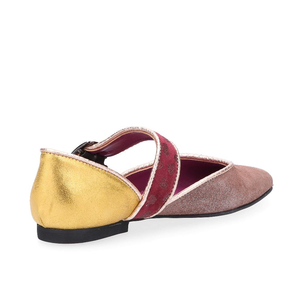 QVC Ebarrito Ballerine Flat In Pelle Stampa Patchwork