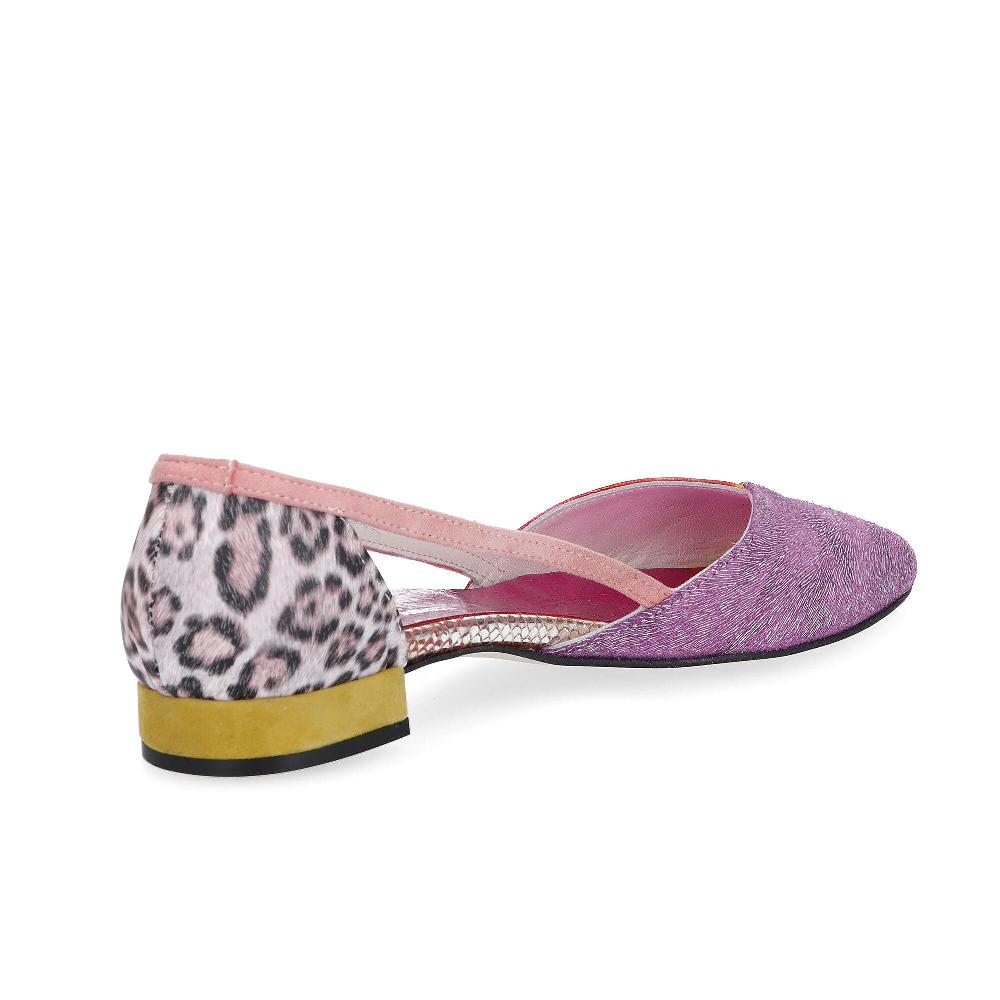 QVC Ebarrito Ballerine In Pelle Patchwork Con Aperture Laterali