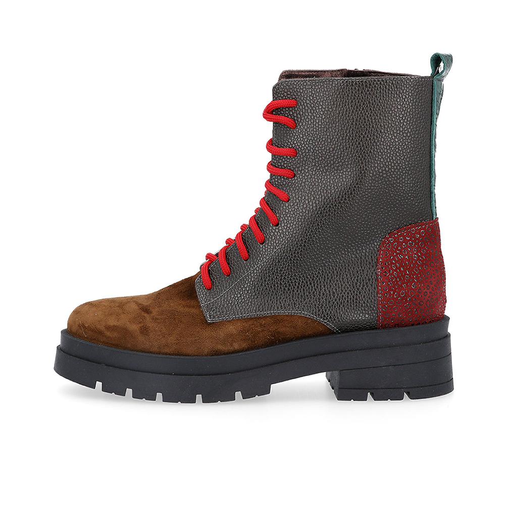 QVC Ebarrito Biker In Pelle Con Zip Laterale Tacco 5cm