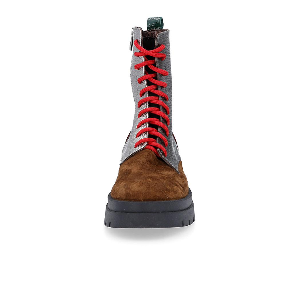 QVC Ebarrito Biker In Pelle Con Zip Laterale Tacco 5cm