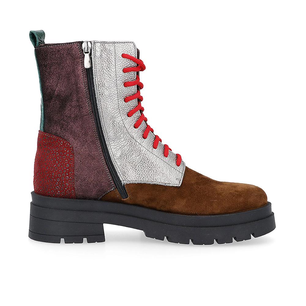 QVC Ebarrito Biker In Pelle Con Zip Laterale Tacco 5cm