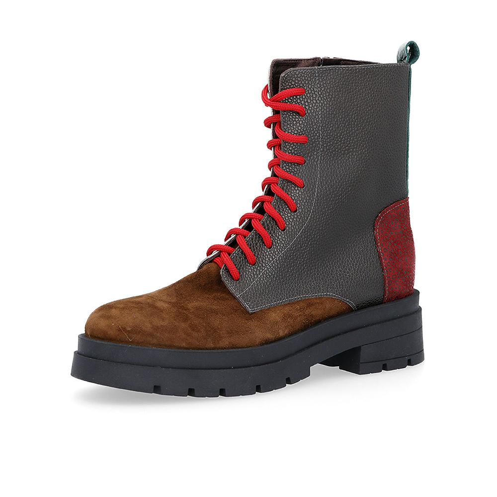 QVC Ebarrito Biker in pelle con zip laterale tacco 5cm