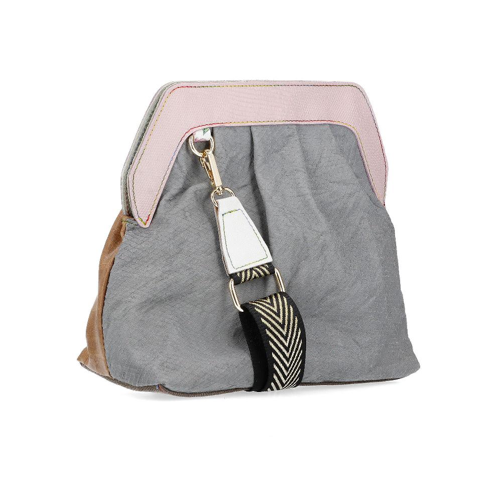QVC Ebarrito Borsa A Mano In Pelle Patchwork Con Tracolla Removibile