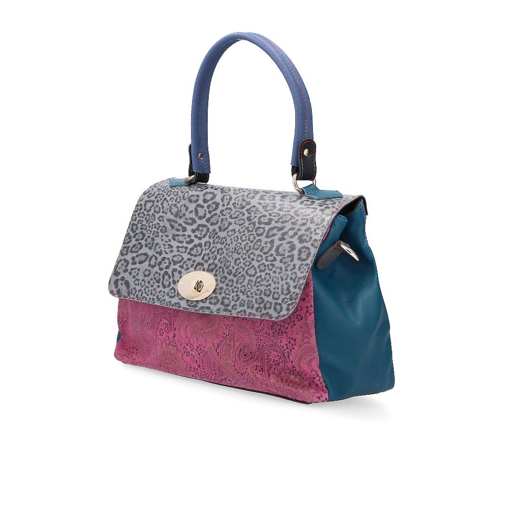 QVC Ebarrito Borsa a mano in pelle patchwork Space of bag