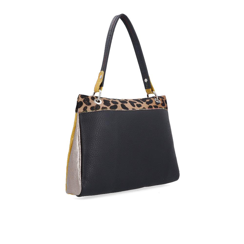 QVC Ebarrito Borsa A Spalla In Pelle Double Style Tracolla Removibile
