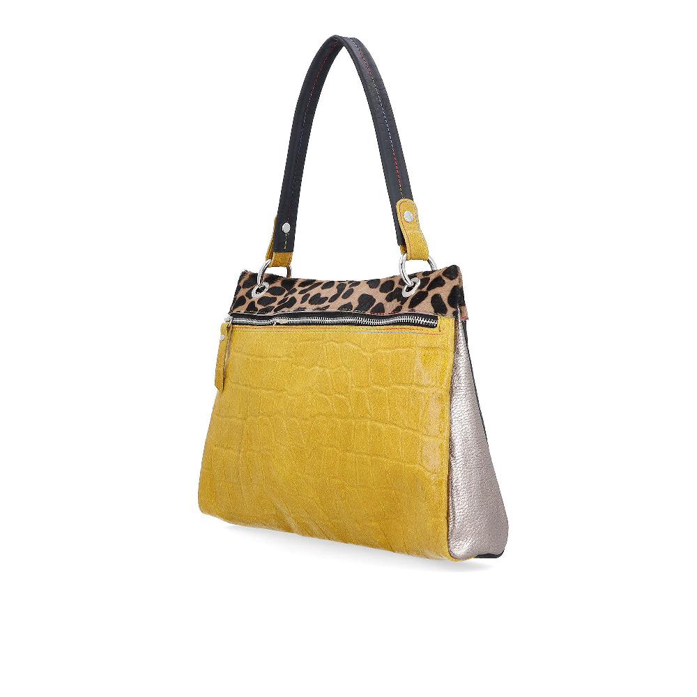 QVC Ebarrito Borsa A Spalla In Pelle Double Style Tracolla Removibile
