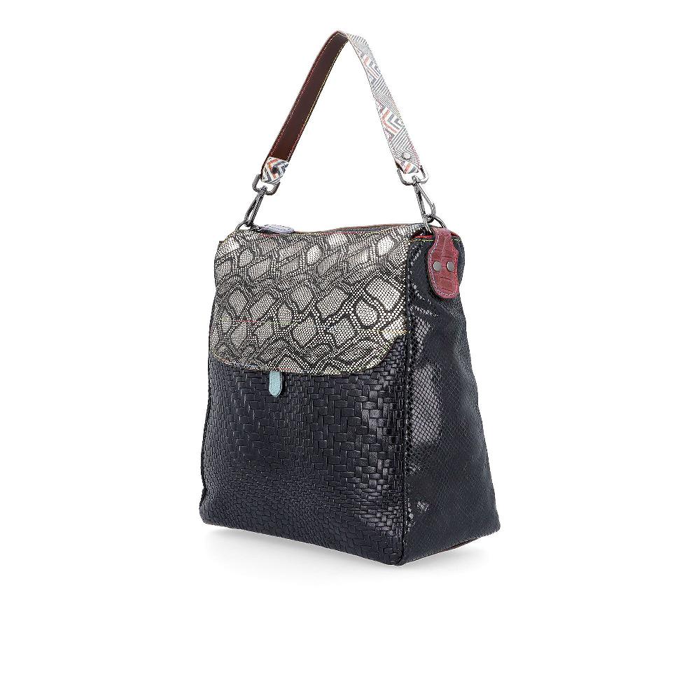 QVC Ebarrito Borsa A Spalla In Pelle Patchwork Country Bag