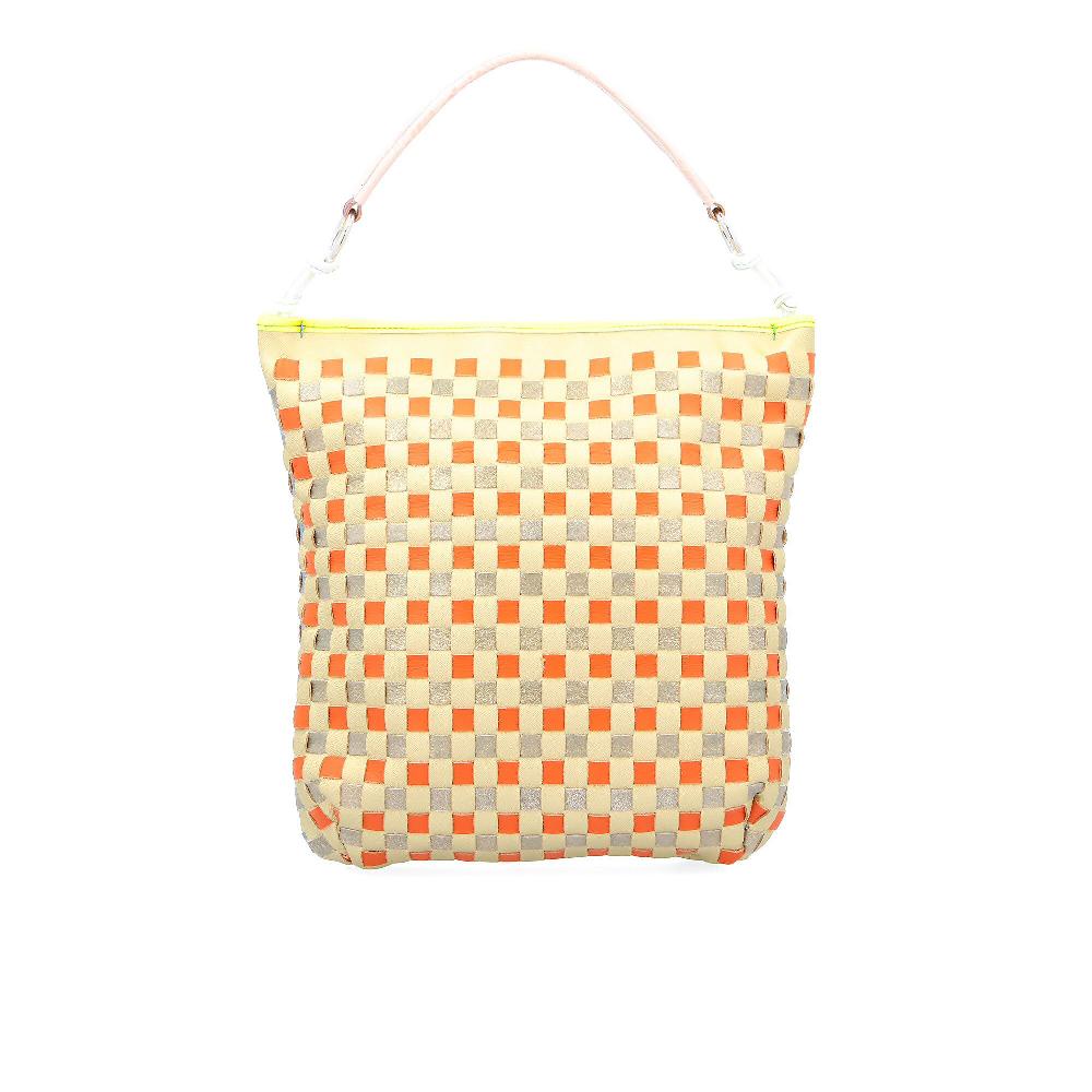 QVC Ebarrito Borsa a spalla in pelle patchwork Rope Walker Bag