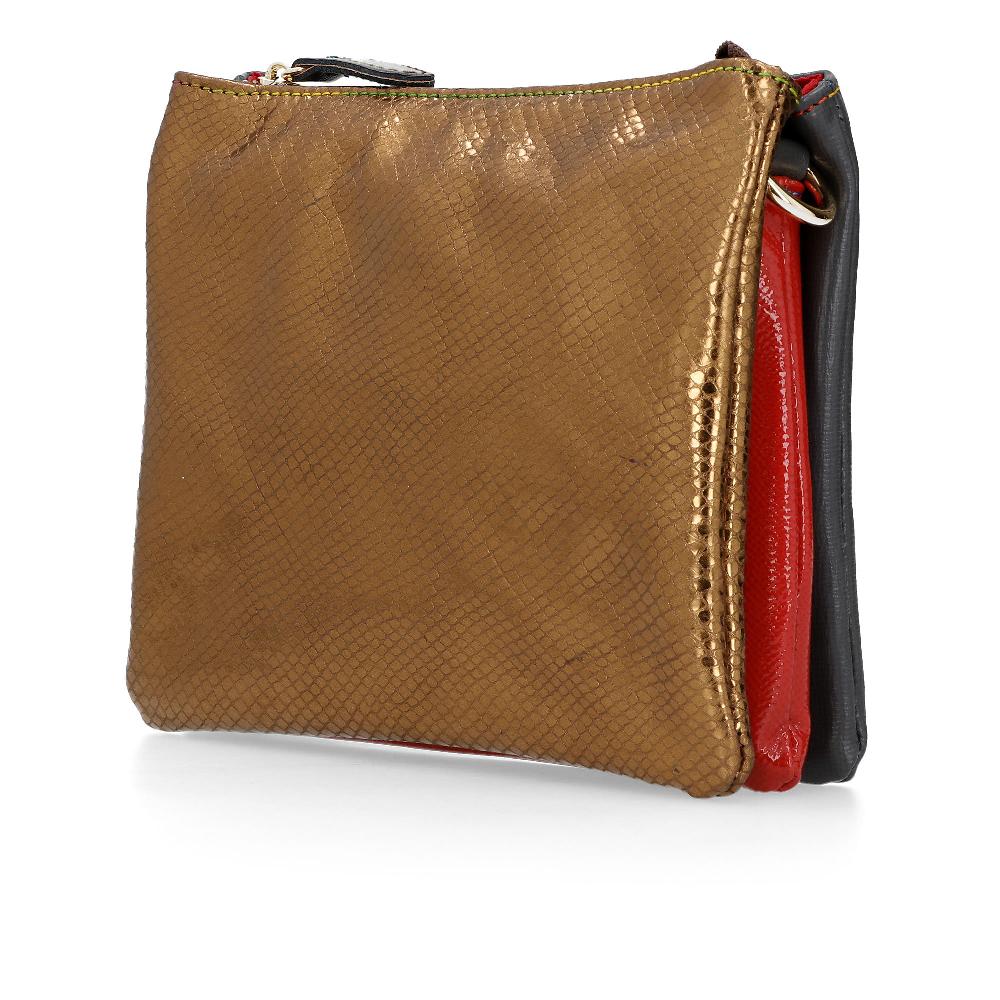 QVC Ebarrito Borsa Con Manico A Catena In Pelle Patchwork