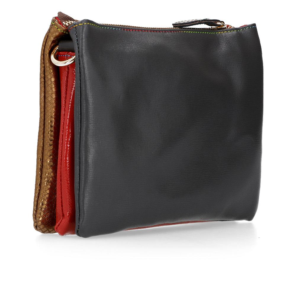 QVC Ebarrito Borsa Con Manico A Catena In Pelle Patchwork