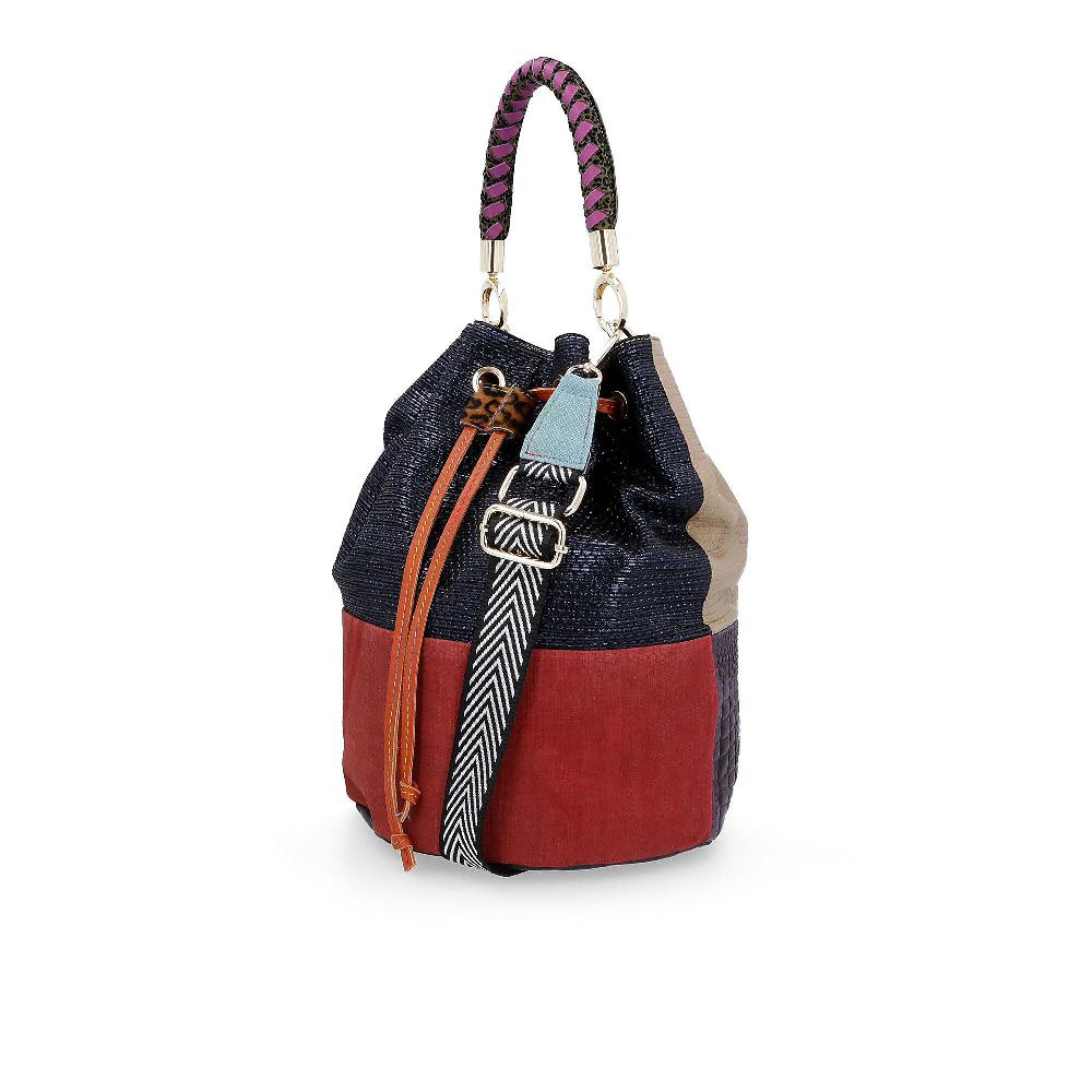 QVC Ebarrito Borsa In Pelle Con Tracolla Removibile E Chiusura Coulisse