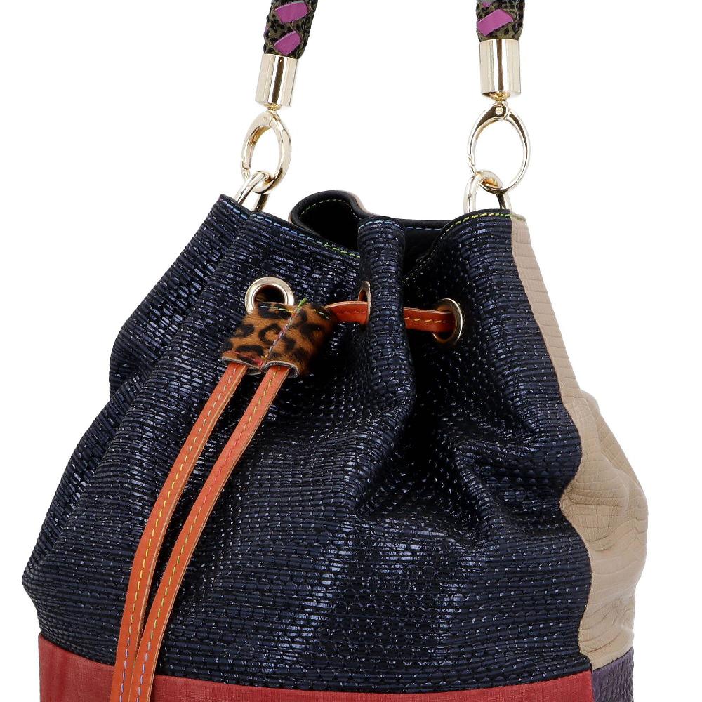 QVC Ebarrito Borsa In Pelle Con Tracolla Removibile E Chiusura Coulisse