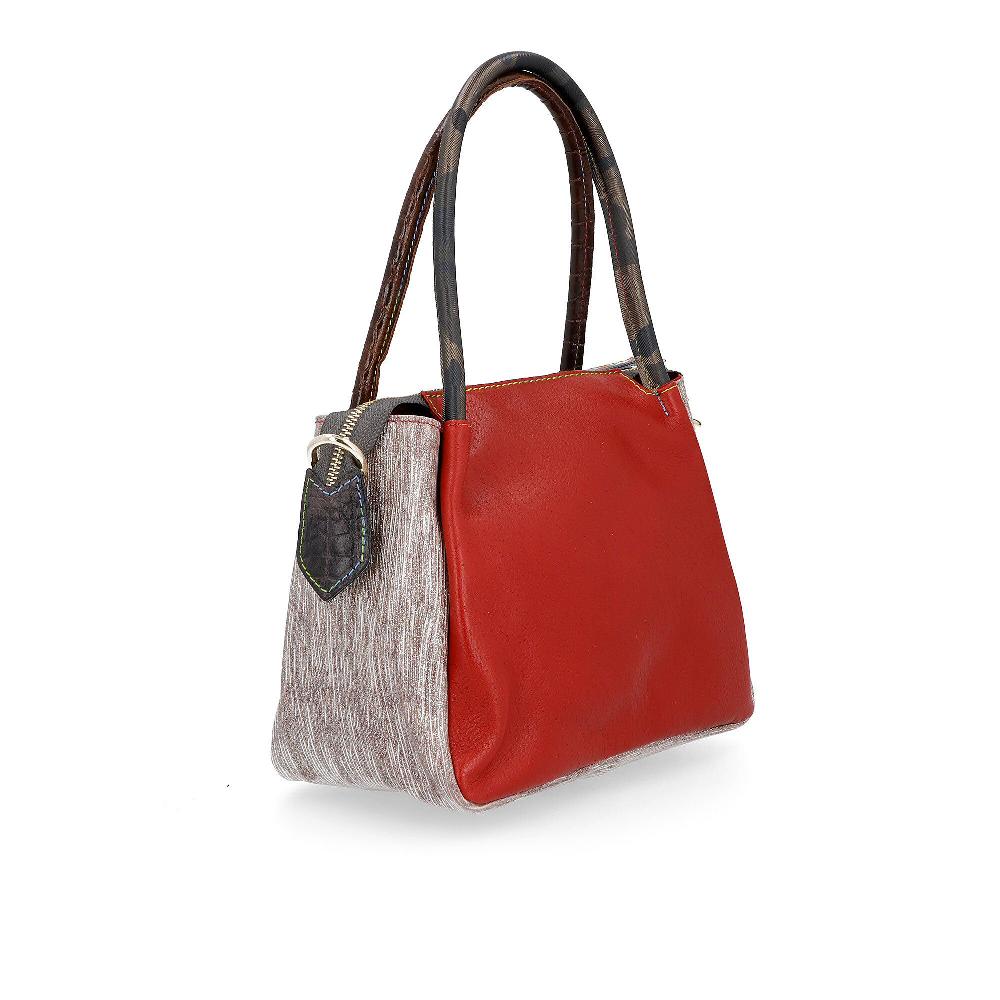 QVC Ebarrito Borsa In Pelle Patchwork Con Tracolla A Catena