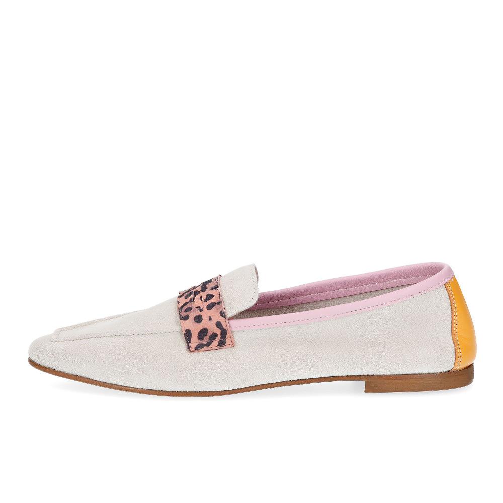 QVC Ebarrito Mocassini In Pelle Patchwork Con Fascetta