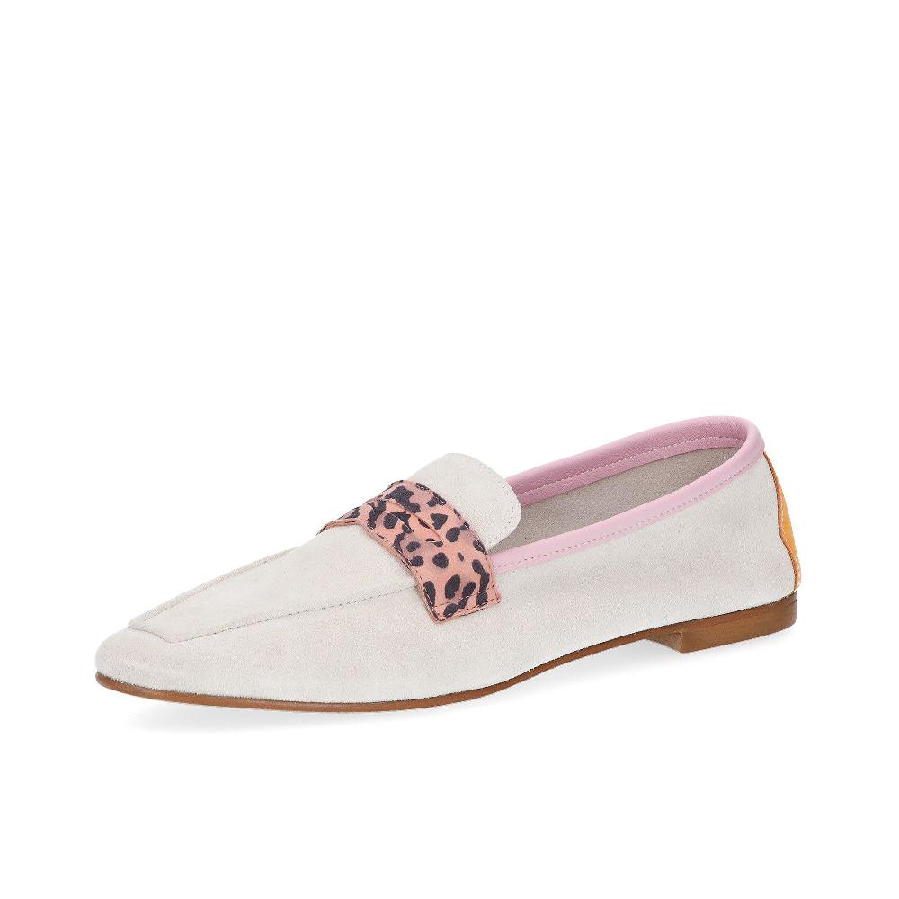 QVC Ebarrito Mocassini in pelle patchwork con fascetta