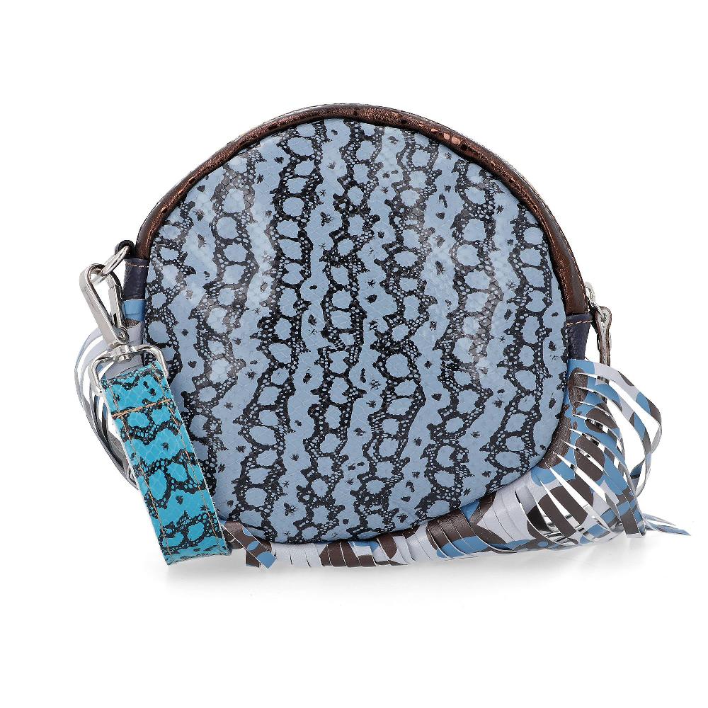 QVC Ebarrito Pochette in pelle a tracolla con frange