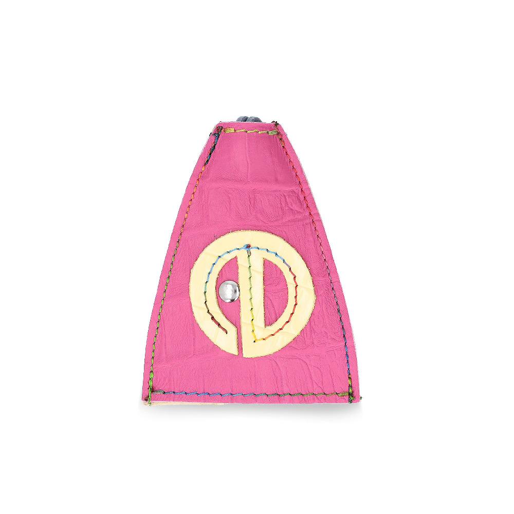 QVC Ebarrito Portachiavi in pelle con laccio e logo