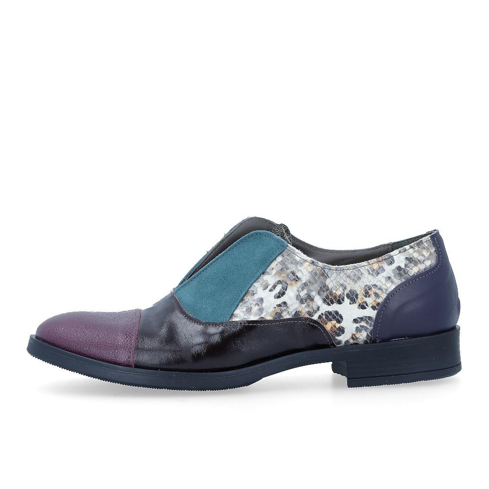 QVC Ebarrito Scarpa In Pelle Con Inserto Elastico E Tacco 2 5 Cm