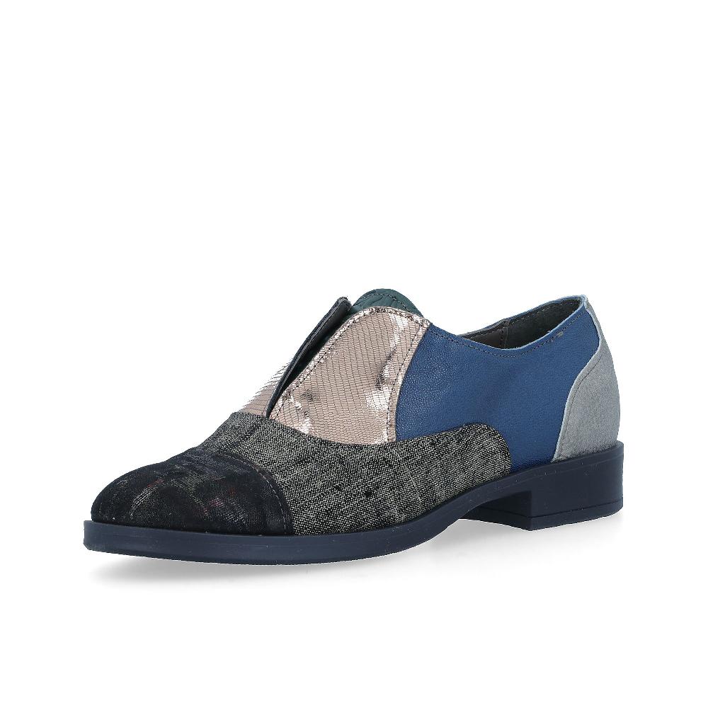 QVC Ebarrito Scarpa in pelle con inserto elastico e tacco 2 5 cm