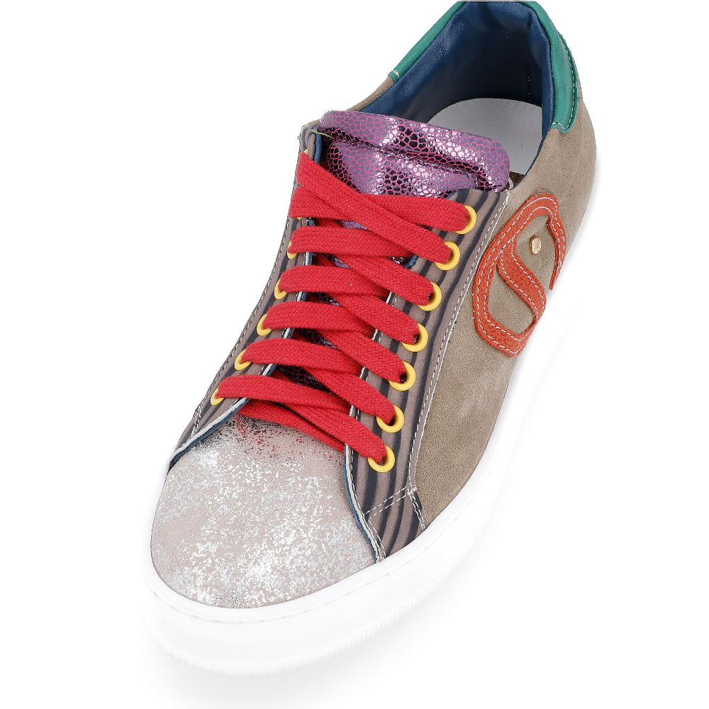 QVC Ebarrito Sneaker In Pelle Patchwork Mrs Tambourine 2024