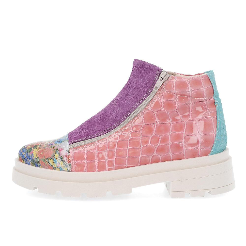 QVC Ebarrito Sneakers Alte In Pelle Patchwork Con Tacco 5 Cm