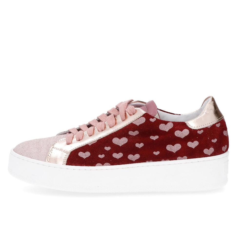 QVC Ebarrito Sneakers Stringate In Pelle Con Suola 4 Cm