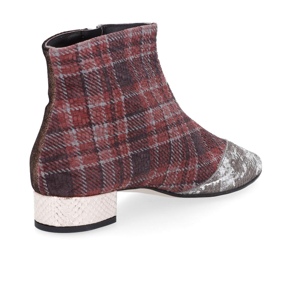 QVC Ebarrito Stivaletti In Pelle Patchwork Con Tacco 3 Cm