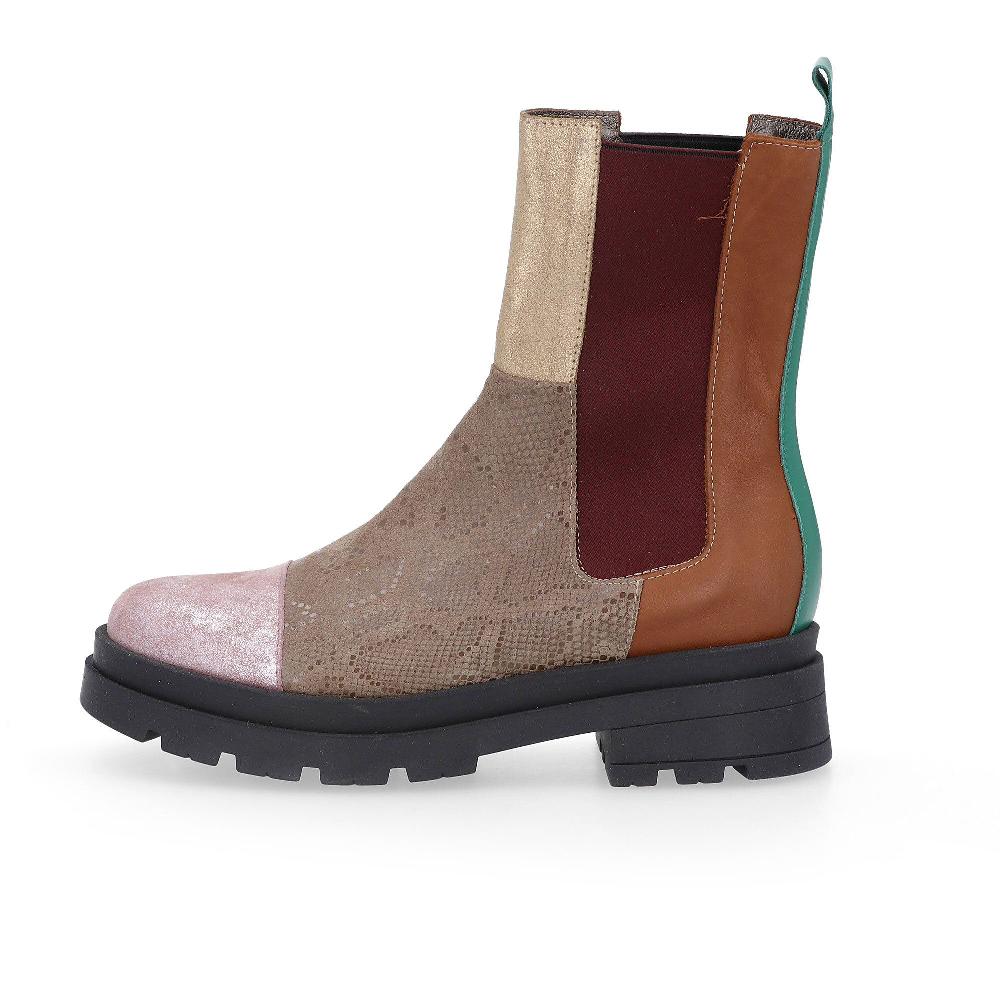 QVC Ebarrito Stivali Chelsea In Pelle Con Inserti Elastici