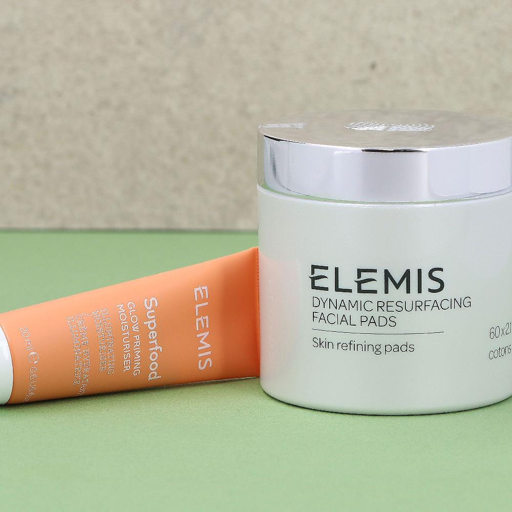 QVC Elemis 60 Dischetti Viso Dynamic Resurfacing E Idratante Superfood