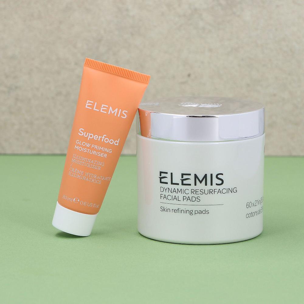 QVC Elemis 60 dischetti viso Dynamic Resurfacing e idratante Superfood