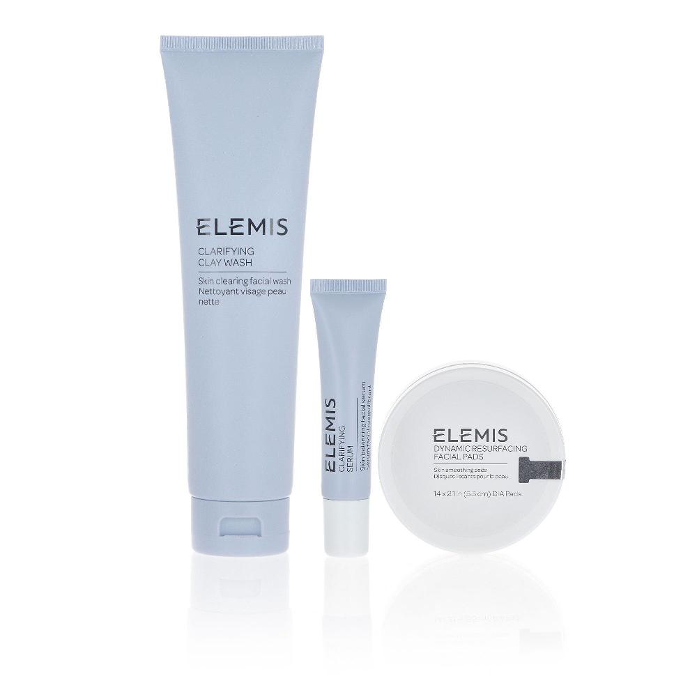 QVC Elemis Kit viso purificante: detergente siero schiarente pads