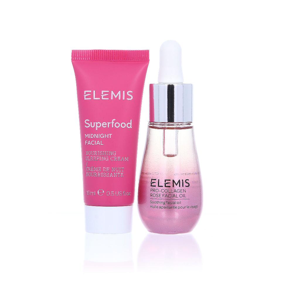 QVC Elemis Olio Viso Pro-Collagen Rose + Crema Notte Superfood