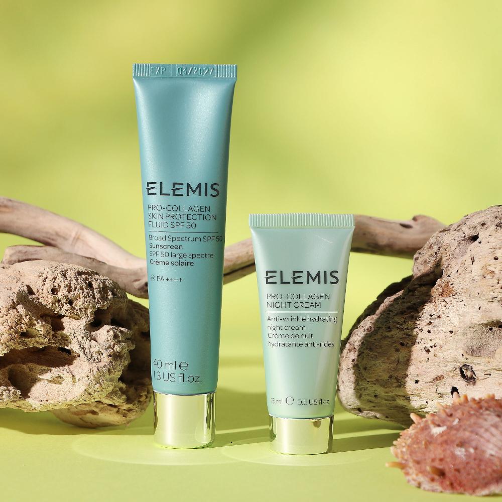 QVC Elemis Pro-Collagen Crema notte e fluido protettivo