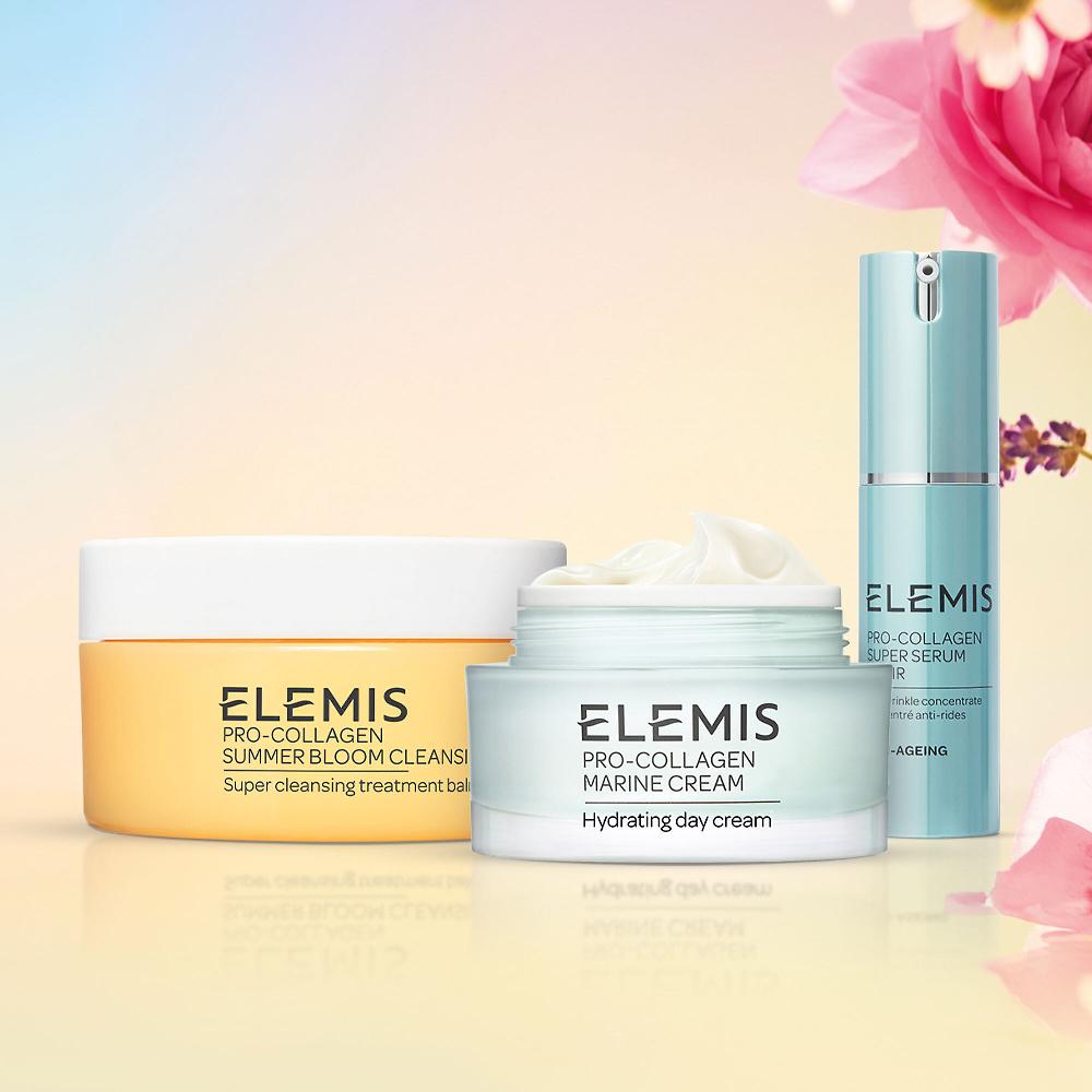 QVC Elemis Pro-Collagen Routine: Balsamo detergente crema antiage e siero