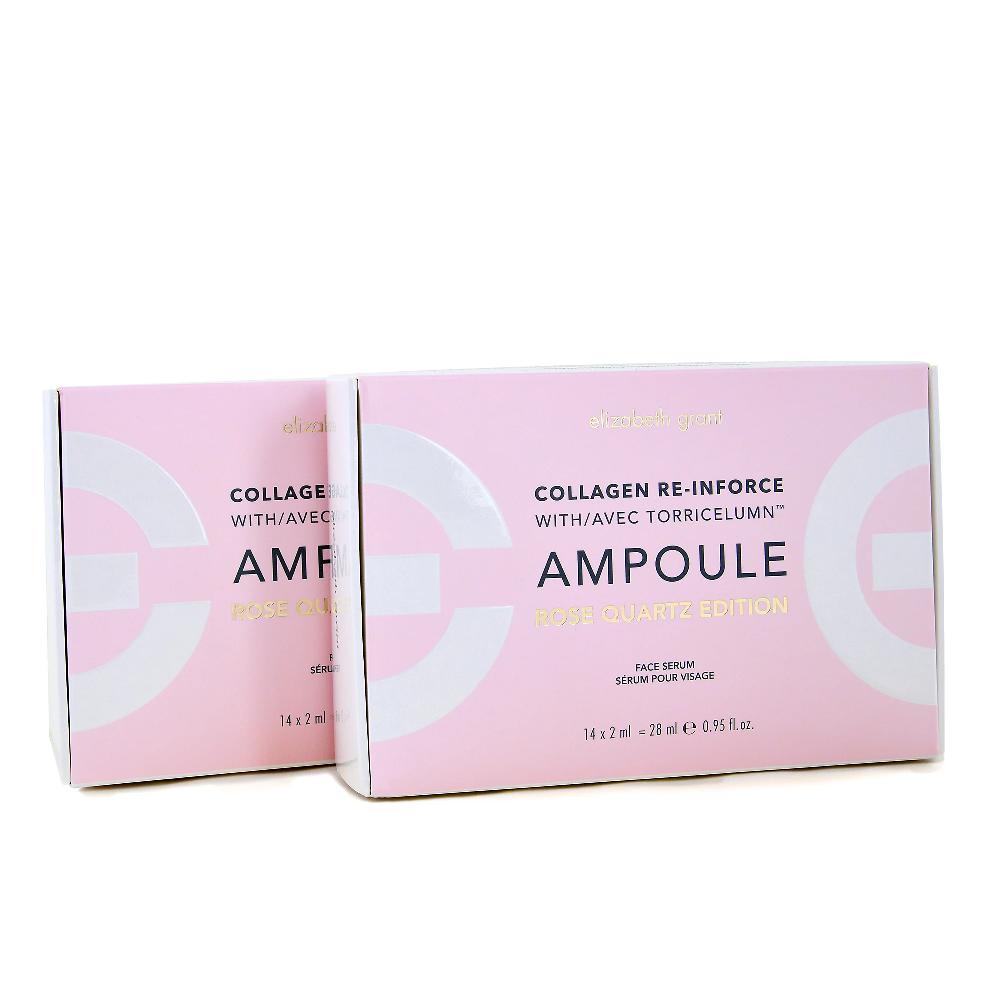 QVC Elizabeth Grant Collagen Re-Inforce Ampoule Rose Quartz trattamento cosmetico