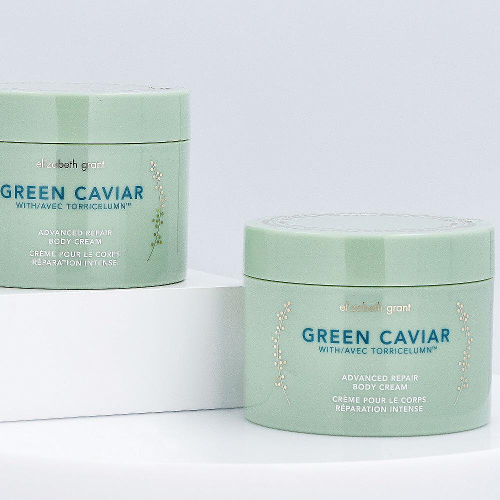 QVC Elizabeth Grant Crema corpo vellutata con caviale verde (2 pz)