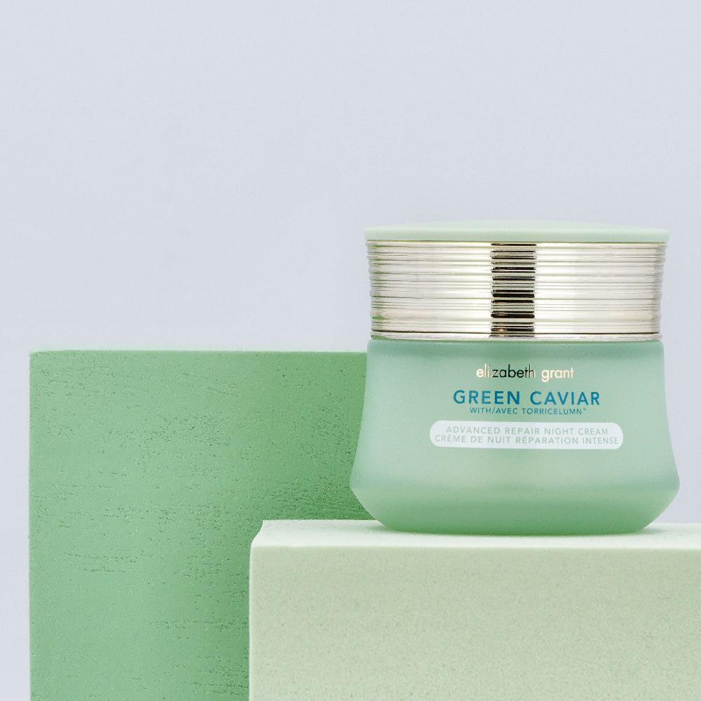 QVC Elizabeth Grant Green Caviar Advanced Repair crema notte Idratante con caviale Verde 50ml